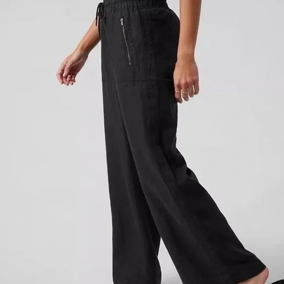 ATHLETA “Cabo” Wide-Leg Linen Pants - Picture 3 of 9